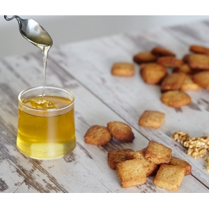 Sablés à la noix et au miel d'acacia