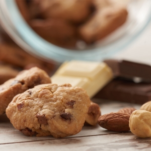 Cookies 3 chocolats et 2 fruits secs