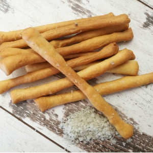 Bread sticks with coarse Guérande sea salt