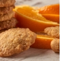 Shortbread biscuits with hazelnuts and orange