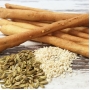 Bread sticks with fennel and white sesame